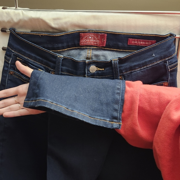 Lucky Brand Luxury Denim | Charlie Baby Bootcut | Dark wash, Medium Rise Jeans - Picture 5 of 6